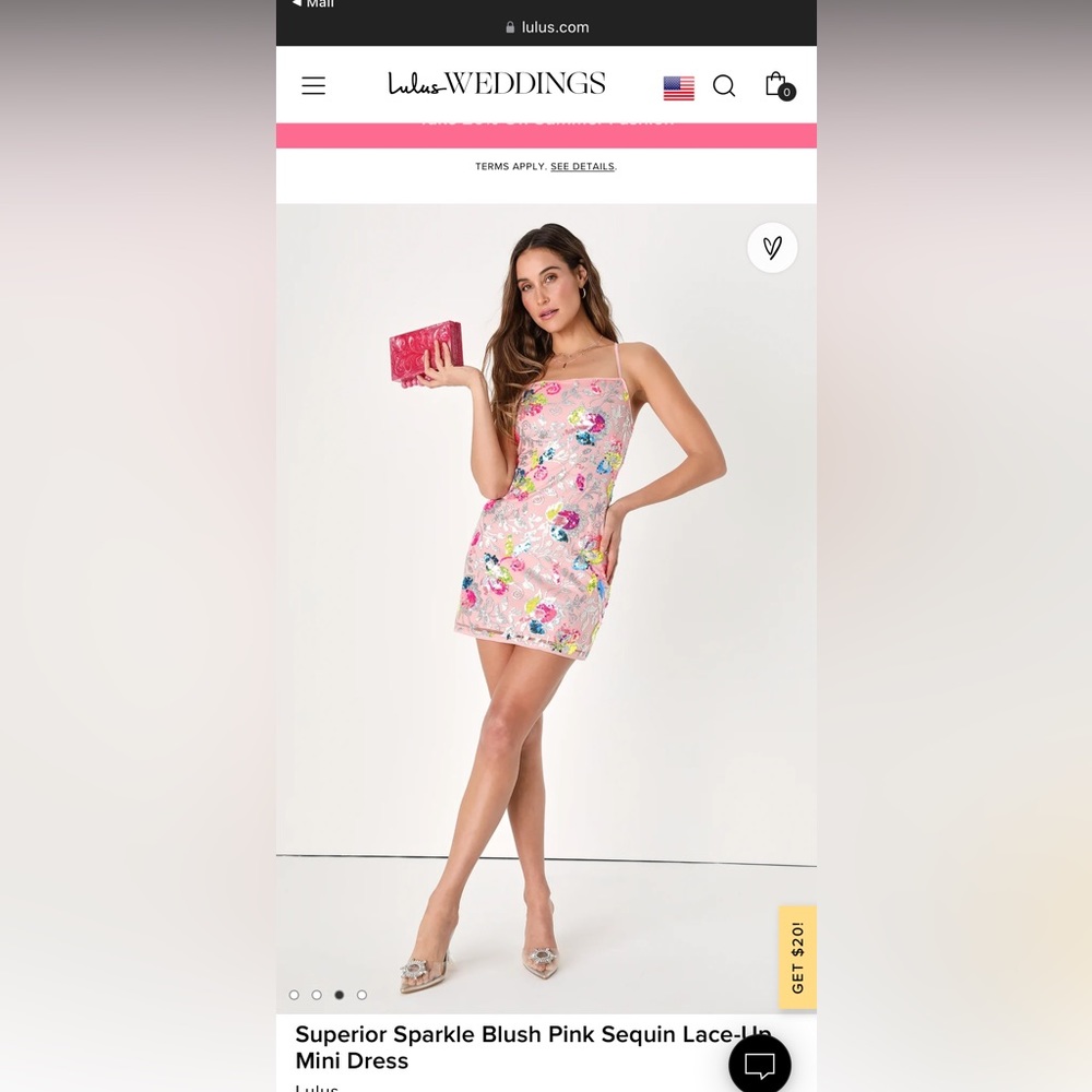 Superior Sparkle Blush Pink Sequin Lace-Up Mini Dress